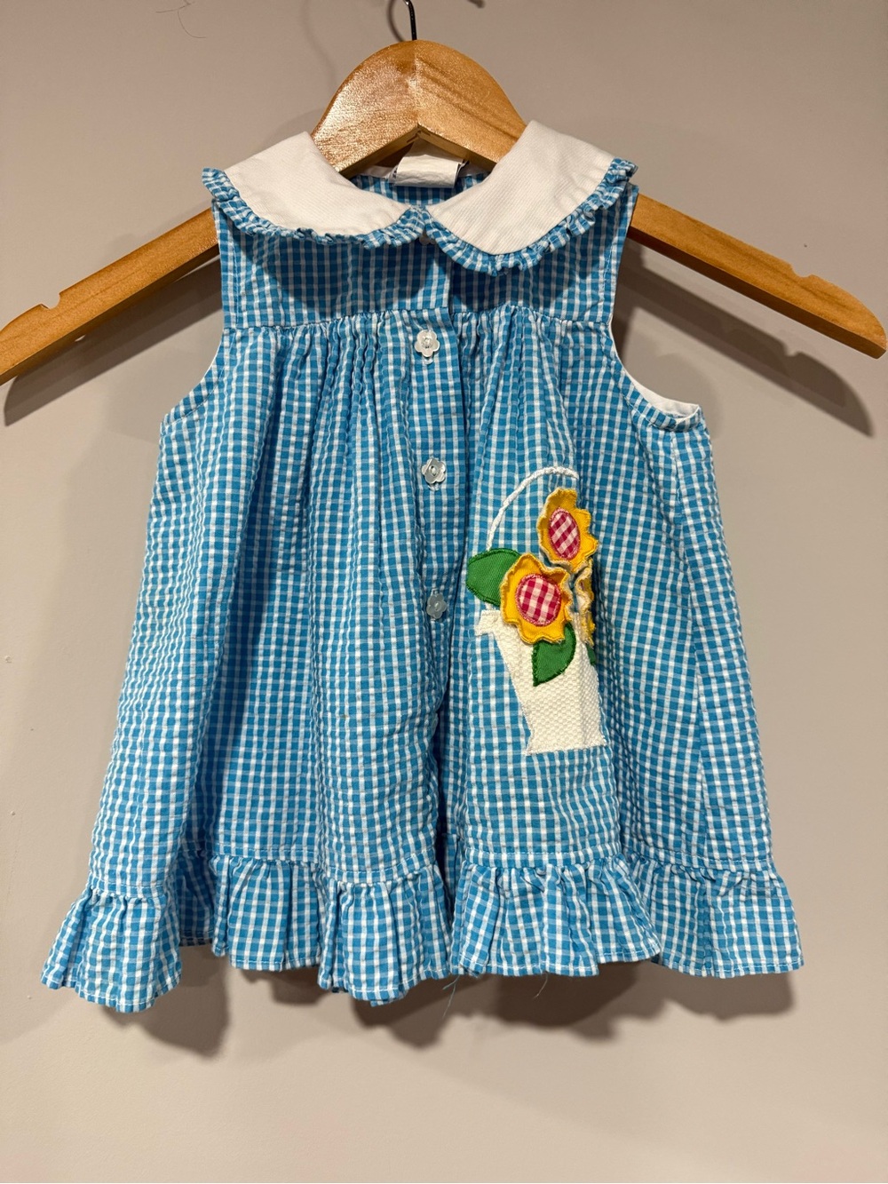 Vintage Samara Blue Gingham Dress